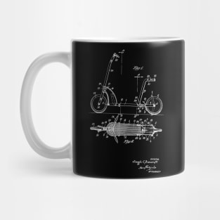 Scooter Vintage Patent Hand Drawing Mug